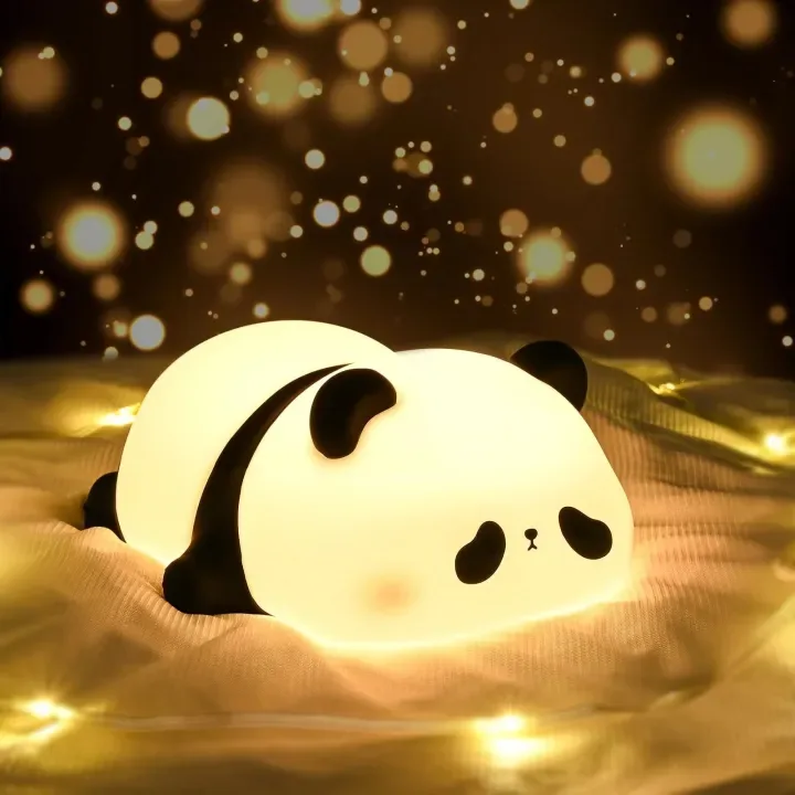Cute Panda Silicone LED Night Light for custom gift box in Karachi
